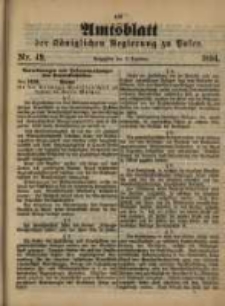 Amtsblatt der K&ouml;niglichen Regierung zu Posen. 1894.12.04 Nro.49