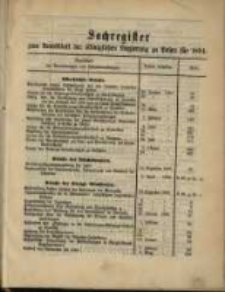Sachregister .. für 1894
