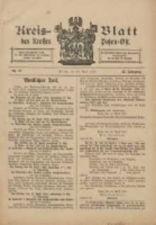 Kreis-Blatt des Kreises Posen-Ost 1910.04.16 Jg.22 Nr17