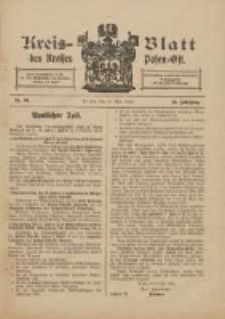 Kreis-Blatt des Kreises Posen-Ost 1910.05.21 Jg.22 Nr22