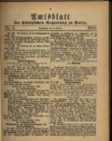 Amtsblatt der K&ouml;niglichen Regierung zu Posen. 1883.01.09 Nro.2