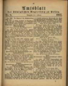 Amtsblatt der K&ouml;niglichen Regierung zu Posen. 1883.02.06 Nro.6