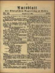 Amtsblatt der K&ouml;niglichen Regierung zu Posen. 1883.03.06 Nro.10