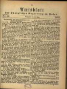 Amtsblatt der K&ouml;niglichen Regierung zu Posen. 1883.03.20 Nro.12