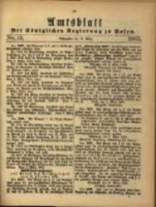 Amtsblatt der K&ouml;niglichen Regierung zu Posen. 1883.03.27 Nro.13