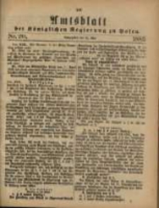 Amtsblatt der K&ouml;niglichen Regierung zu Posen. 1883.05.15 Nro.20