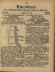 Amtsblatt der Königlichen Regierung zu Posen. 1883.05.29 Nro.22