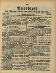 Amtsblatt der Königlichen Regierung zu Posen. 1883.12.04 Nro.49