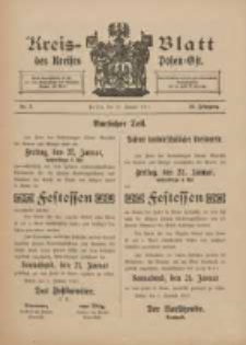 Kreis-Blatt des Kreises Posen-Ost 1911.01.21 Jg.23 Nr3