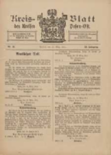 Kreis-Blatt des Kreises Posen-Ost 1911.03.25 Jg.23 Nr12