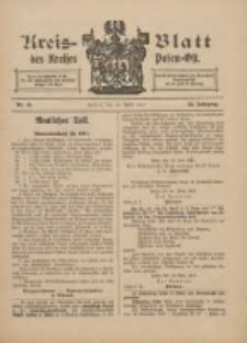 Kreis-Blatt des Kreises Posen-Ost 1911.04.15 Jg.23 Nr15