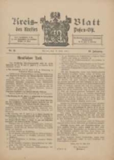 Kreis-Blatt des Kreises Posen-Ost 1911.06.17 Jg.23 Nr24