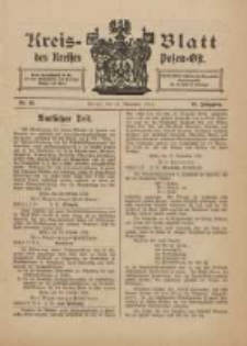 Kreis-Blatt des Kreises Posen-Ost 1911.11.11 Jg.23 Nr45
