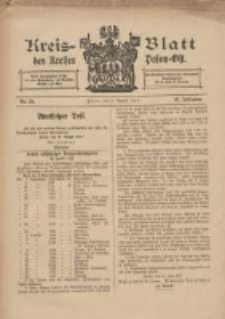 Kreis-Blatt des Kreises Posen-Ost 1913.08.09 Jg.25 Nr33