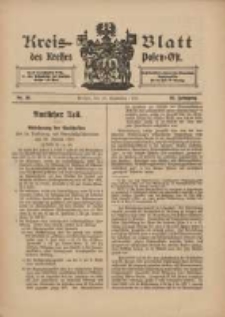Kreis-Blatt des Kreises Posen-Ost 1913.09.13 Jg.25 Nr38