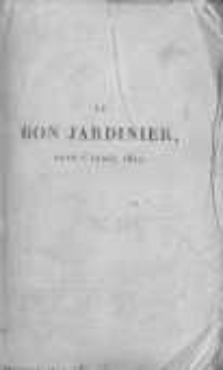 Le bon jardinier: almanach pour l'ann&eacute;e 1827