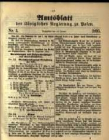 Amtsblatt der K&ouml;niglichen Regierung zu Posen. 1895.01.15 Nro.3