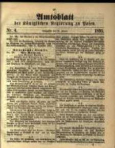 Amtsblatt der K&ouml;niglichen Regierung zu Posen. 1895.01.22 Nro.4