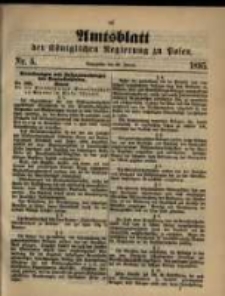 Amtsblatt der Königlichen Regierung zu Posen. 1895.01.29 Nro.5