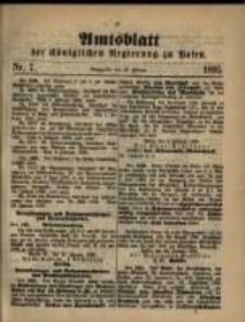 Amtsblatt der K&ouml;niglichen Regierung zu Posen. 1895.02.12 Nro.7