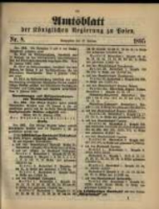 Amtsblatt der K&ouml;niglichen Regierung zu Posen. 1895.02.19 Nro.8