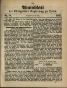 Amtsblatt der K&ouml;niglichen Regierung zu Posen. 1895.03.26 Nro.13