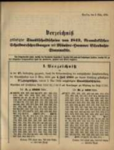 Verzeichniss &hellip; vom 2. M&auml;rz 1895...zum 1. Juli 1895