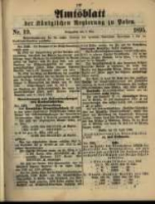 Amtsblatt der K&ouml;niglichen Regierung zu Posen. 1895.05.07 Nro.19