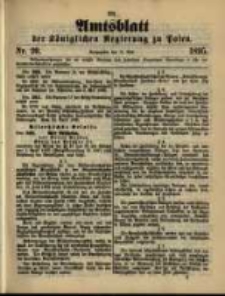 Amtsblatt der Königlichen Regierung zu Posen. 1895.05.14 Nro.20