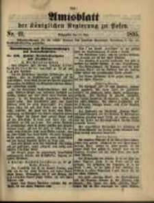 Amtsblatt der Königlichen Regierung zu Posen. 1895.05.21 Nro.21
