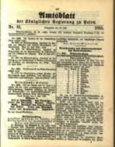 Amtsblatt der Königlichen Regierung zu Posen. 1895.07.30 Nro.31