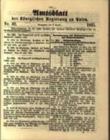 Amtsblatt der K&ouml;niglichen Regierung zu Posen. 1895.08.06 Nro.32