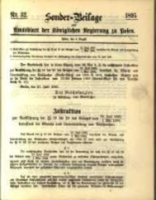 Sonder- Beilage zum Amtsblatt der K&ouml;niglichen Regierung zu Posen