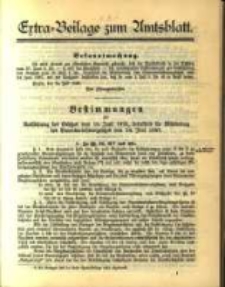 Extra = Beilage zum Amtsblatt