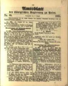 Amtsblatt der K&ouml;niglichen Regierung zu Posen. 1895.08.27 Nro.35
