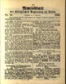 Amtsblatt der Königlichen Regierung zu Posen. 1895.09.10 Nro.37
