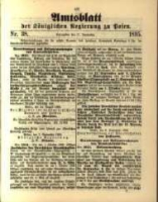 Amtsblatt der K&ouml;niglichen Regierung zu Posen. 1895.09.17 Nro.38
