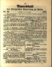 Amtsblatt der K&ouml;niglichen Regierung zu Posen. 1895.09.24 Nro.39