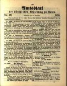 Amtsblatt der Königlichen Regierung zu Posen. 1895.09.24 Nro.39