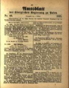Amtsblatt der Königlichen Regierung zu Posen. 1895.10.01 Nro.40