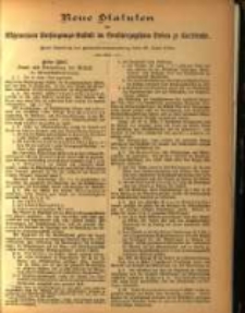 Neue Statuten der Allgemeinen Bersorgungs=Anstalt im Gro&szlig;herzogtum Baden zu Karlsruhe