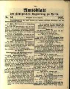 Amtsblatt der K&ouml;niglichen Regierung zu Posen. 1895.12.31 Nro.53