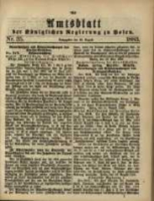 Amtsblatt der Königlichen Regierung zu Posen. 1883.08.28 Nro.35