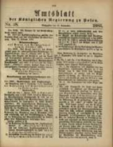 Amtsblatt der Königlichen Regierung zu Posen. 1883.09.18 Nro.38