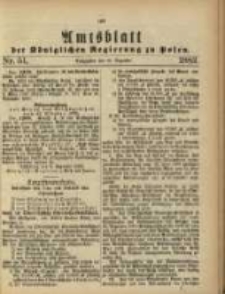 Amtsblatt der K&ouml;niglichen Regierung zu Posen. 1883.12.18 Nro.51