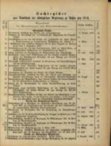 Sachregister .. f&uuml;r 1883