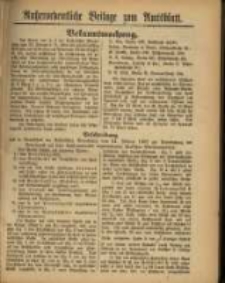 Au&szlig;erordentliche Beilage zum Amtsblatt