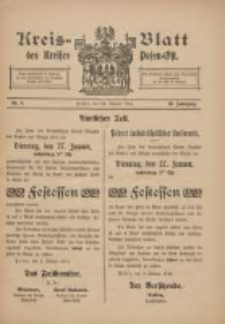 Kreis-Blatt des Kreises Posen-Ost 1914.01.24 Jg.26 Nr4