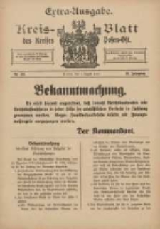 Kreis-Blatt des Kreises Posen-Ost 1914.08.01 Jg.26 Nr33 Extra Ausgabe