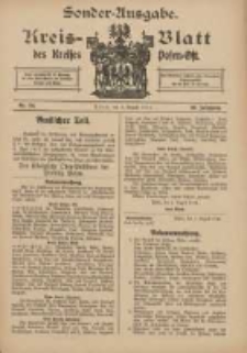 Kreis-Blatt des Kreises Posen-Ost 1914.08.04 Jg.26 Nr34 Sonder Ausgabe
